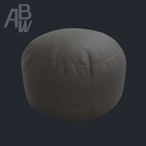 Leather Pouf preview image